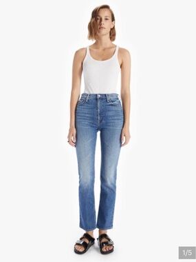 NWT Mother Cowboys Don't Cry High Waisted Rider Skimp Jeans